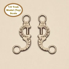 HORSING AROUND Traditional 1:9 Model Horse Scale WESTERN MOON BIT Pewter/Silver