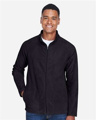 Team 365 TT90 Men's Long Sleeve Campus Microfleece Jacket Black S