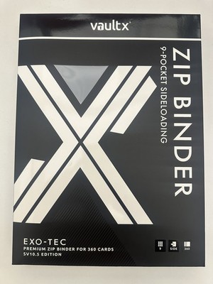 Brand New Vault X: Pokémon SV10.5 9-Pocket Zip Binder (Black Bolt)