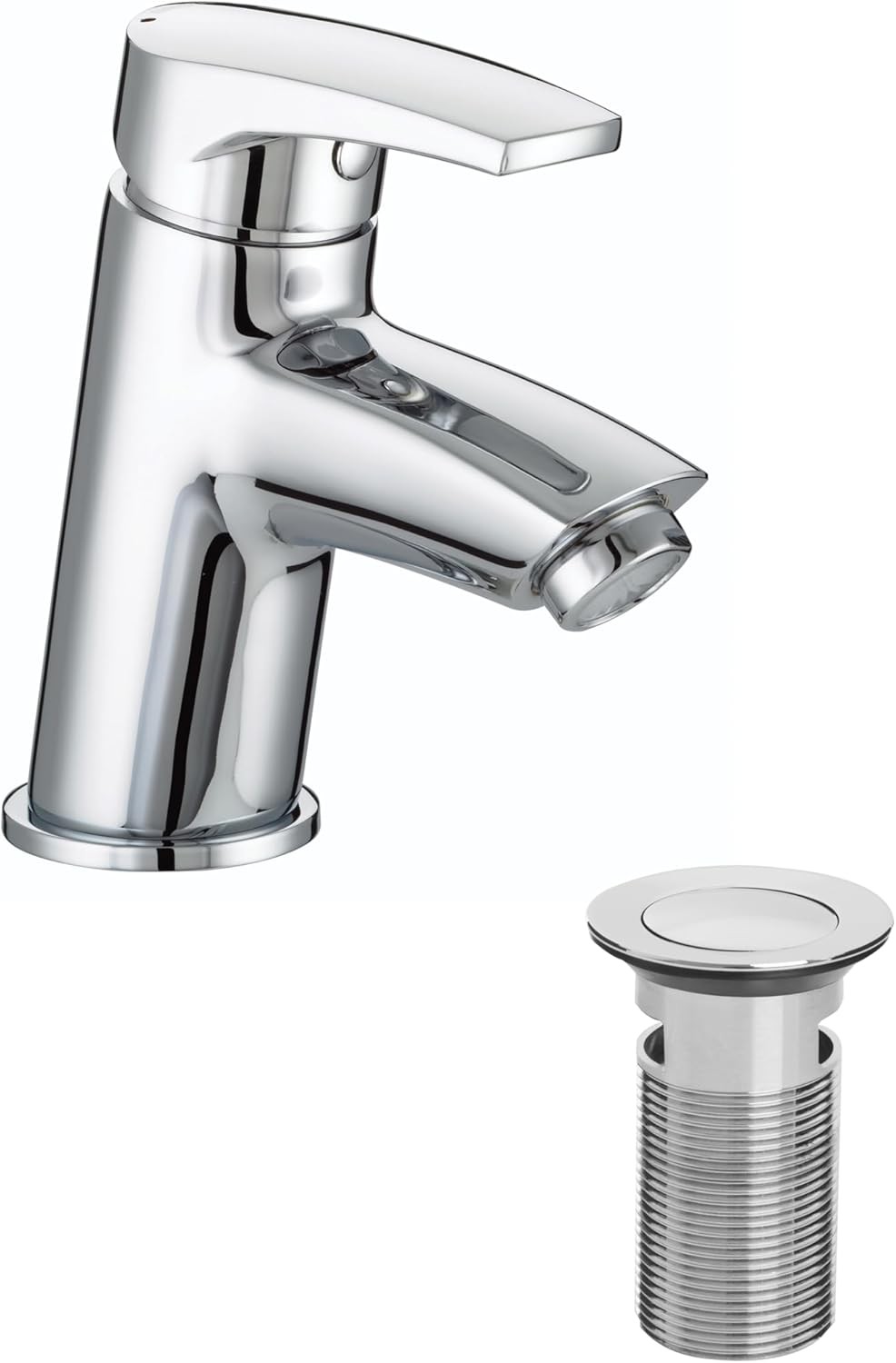 Bristan OR BAS C Orta Basin Mixer with Clicker Waste - Chrome Plated