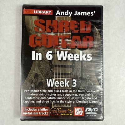 Andy James Shred Guitar in 6 Weeks Learn to Play Week 3 Lessons Video DVD Sealed