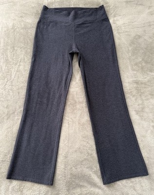 Vuori Womens Pants Mid Rise Elevation Slim Bootcut Heathered Navy Blue Yoga