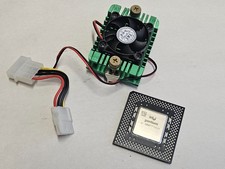 Intel Pentium 233MHz MMX, Socket 7, SL27S, FSB 66MHz with FAN, Vintage CPU #3