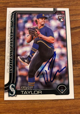 2025 Topps Troy Taylor Seattle Mariners Autographed Baseball Card #691