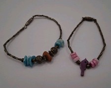 Vintage Southwestern Beaded Baby Bracelets Set Of 2