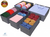 6Er Schubladen Ordnungssystem Kleiderschrank Organizer, Faltbare