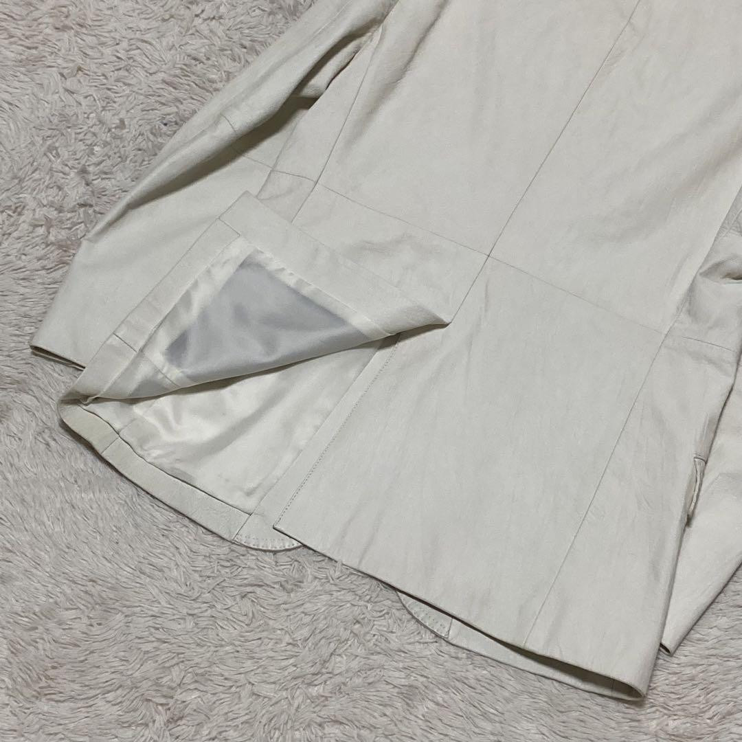 Yohji Yamamoto DURBAN A.A.R Leather Genuine White W52cm