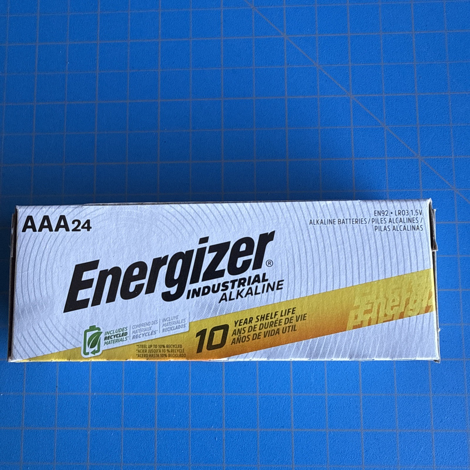 ENERGIZER INDUSTRIAL ALKALINE BATTERIES AAA 24 PACK 12/2035 