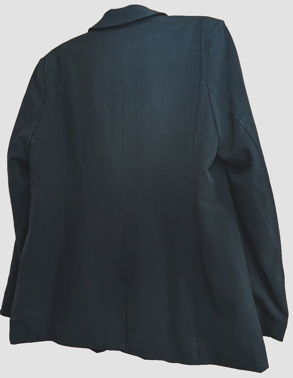 Chadwicks Basic Black Blazer Lined Single Button … - image 2