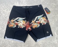 Roark Passage Primo 18  Boardshorts Yiling Dark Navy Mens Size 33 NWT RB446