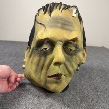 Vintage 1997 Frankenstein Rubber Halloween Mask Paper Magic Group Halloween MCA