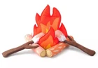 NEW PLAY PRETEND FELT CAMPFIRE PLAYSET MARSHMALLOWS SMORES BOYSCOUTS OUTDOOR FUN