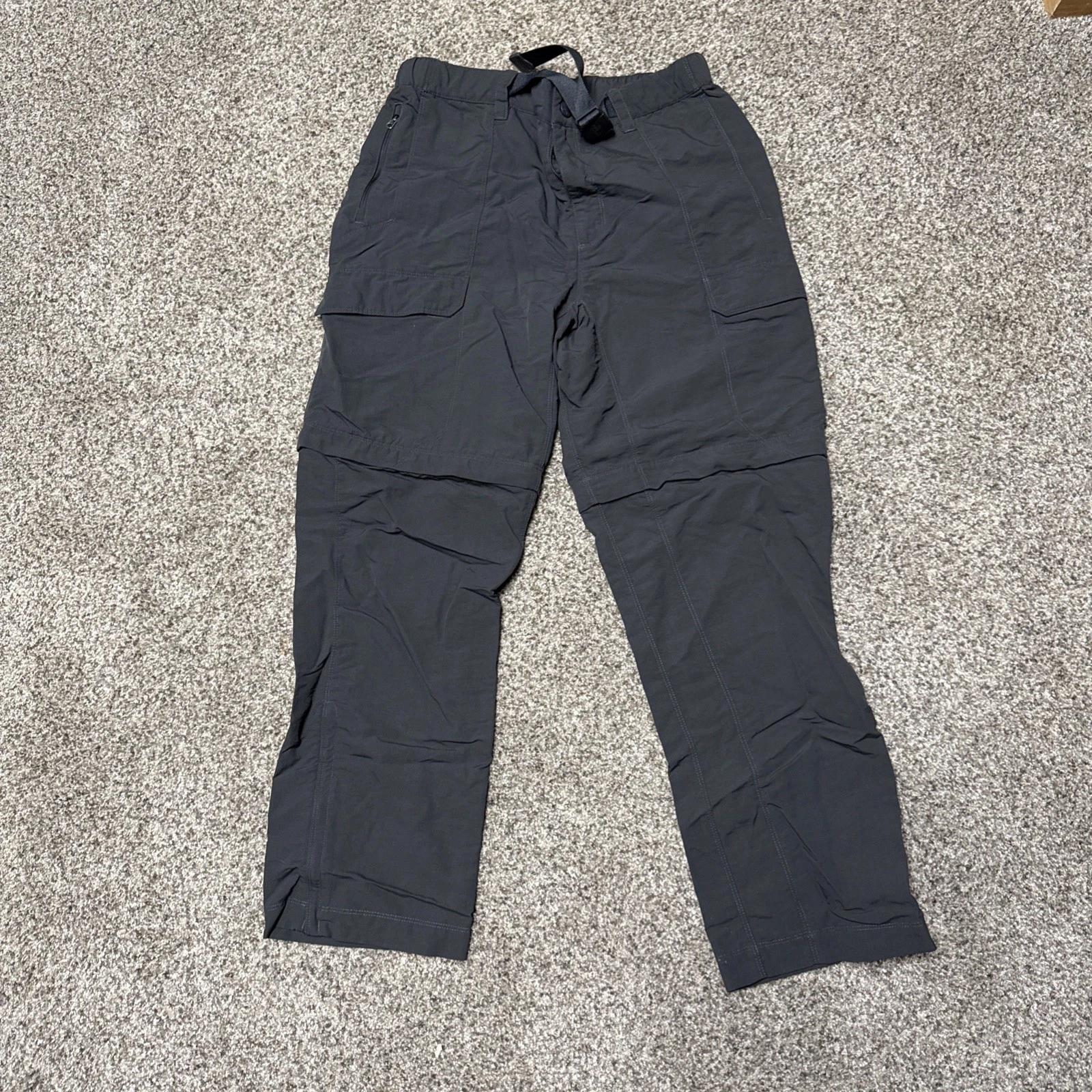 The North Face Convertible Hiking Trail Pants Mens M Gray Nylon Gorpcore Zip off