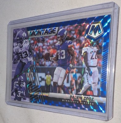 2022 Panini Mosaic - Montage Dalvin Cook #M-19 Blue Mosaic Prizm 24/99