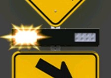 Carmanah Pedestrian Traffic Crossing Crosswalk Walk Light Bar Signal 8 Pack 24"