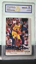 1993 Classic C3 #1 Chris Webber - Lasercut Graded 10 GEM MT Michigan Rookie