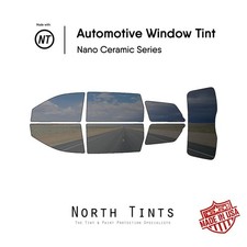 Película de tinte de ventana precortada nano cerámica vidrio para automóvil para Toyota Sienna 2004-2010