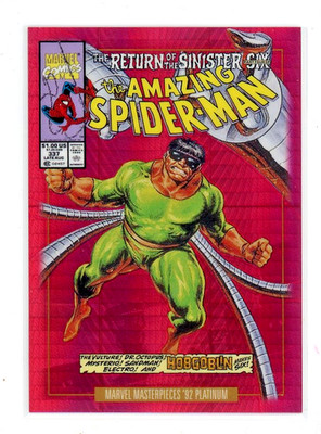2024 Marvel Masterpieces '92 Platinum RED PRISM VARIANT COVERS #25-V Dr. Octopus