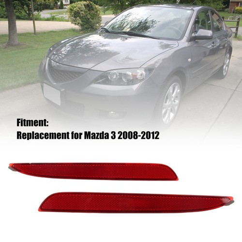 Car 1 Pair Left Right Rear Bumper Reflector BFF4 51 5L0AF Tail Warning Light - Picture 22 of 23