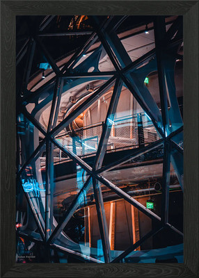 Amazon HQ beleuchtet gerahmtes Wandbild Poster Leinwanddruck Bild