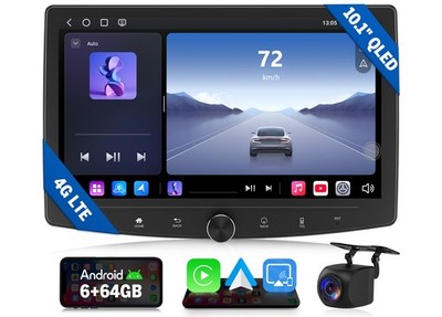 In Dash 2 DIN Android 13 6+64 10.1'' QLED Car Stereo Radio Apple CarPlay GPS WiFi