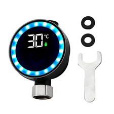 Shower Water Temperature Gauge Waterproof Measuring Tool LED Digital Display