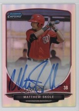 Matt Skole Matthew Bowman Chrome 2013 Refractor /500 Auto