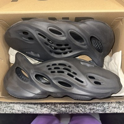 adidas Yeezy Foam RNNR Onyx Black Men's Clog Slip-On Shoes US 12
