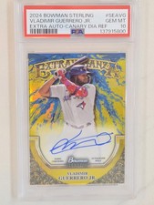 2024 Bowman Sterling VLADIMIR GUERRERO JR. Extravaganza Auto Canary 💎 /3 PSA 10