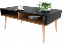 Couchtisch Schwarz/Wotan Couchtisch Mit Ablage
