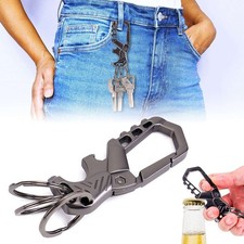 Heavy Duty Metal Key Chain Bottle Opener Carabiner Car Key Chains for Men Women