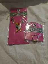 Harry Potter Bertie Bott’s  Beans Necklace Chocolate Frog Ring Honeydukes Set