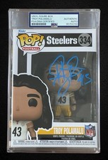 Troy Polamalu Signed Funko Pop #334 Autographed Auto Steelers PSA COA