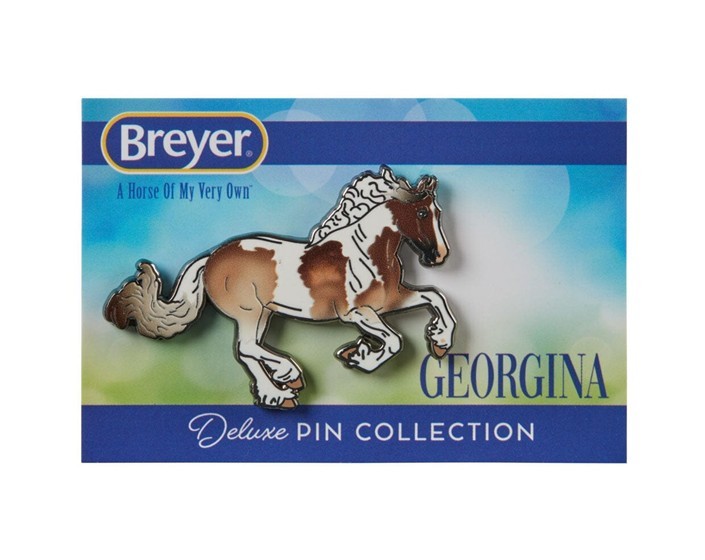 BREYER ENAMEL GEORGINA DELUXE PIN COLLECTION 2026 GEOGIAN FRIESIAN