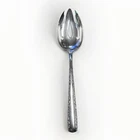 Sterling Silver 70 grams Camellia Gorham Pierced Serving Spoon 8-3/8"  No Mono
