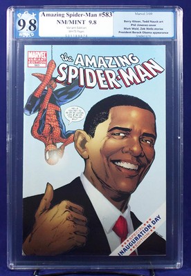 AMAZING SPIDER-MAN #583 ALL 5 Obama Variants PGX 9.8 NM/MT
