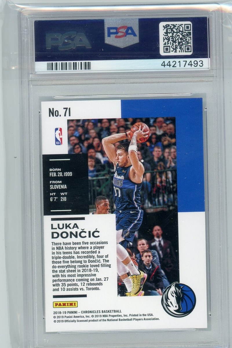 2018 Panini CHRONICLES #71 LUKA DONCIC GEM MINT PSA 10