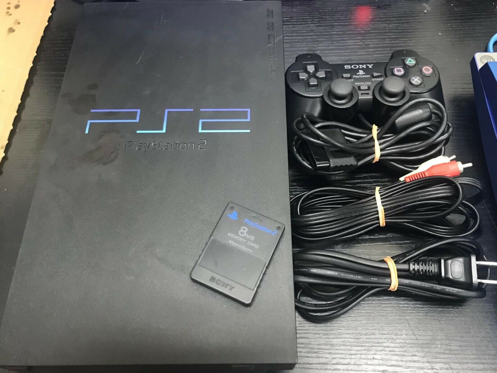 Sony PlayStation 2 PS2 SCPH-50000 Black Console Set Japanese Disc  NTSC-Japan F/S