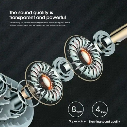 Pro 4 TWS Wireless Headphones Earphone Bluetooth-compatible 5.3 Waterproof Heads - Picture 6 of 6