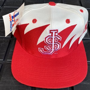 logo athletic sharktooth snapback