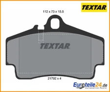 Brake pad set, disc brake Textar 2179203 for Porsche