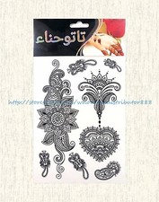 cool wrist tattooblack lace retro boho henna temporary tattoo sticker