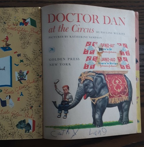 DOCTOR DAN at the CIRCUS Little Golden Book #399 1960 HC 1st Edition "A" - Picture 2 of 7