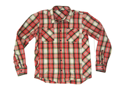 LRG LIFTED RESEARCH GROUP Red Cotton PLAID BUTTON-UP SHIRT Long Sleeve Men's L