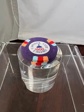 $500 Capitol City Casino Sacramento California Casino Chip Vintage Card Poker x2
