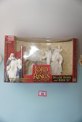 Toy Biz Herr der Ringe Die zwei Türme Gandalf und Shadowfax Deluxe Set