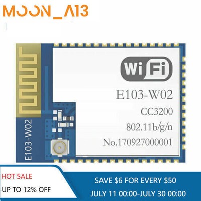 CC3200 WIFI Module 2.4G UART 2.4GHz SMD Wireless Sensor Module PCB IPEX