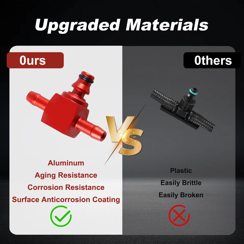 Upgrade NEW Pair Fuel Injector Return Line Kits for 2004-2005 GMC Yukon 3/4 TON Foto 2 de 4