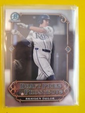 2023 Bowman Chrome Draft Draft Picks and Prospects #DPP14 Brayden Taylor - Rays