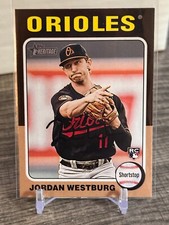 2024 Topps Heritage Jordan Westburg Orioles Rookie RC card #229